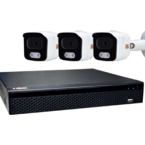 Kit POE Plug And Play con NVR e 3 telecamera 2MP