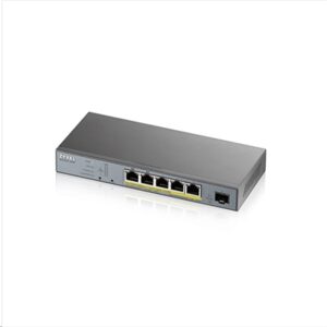 Networking Switch 5p Lan Gigabit Poe Zyxel Gs1350-6hp-eu0101f Nebulaflex Managed X Cctv - 1p Sfp-1y Serv.nebulapro