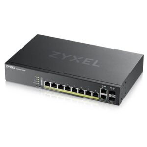 Networking Switch 10 Lan Gigabit Zyxel Gs2220-10hp-eu0101f 8p Gigabit Poe+2p Dual Personality Giga - Supp. Ipv6 Rack -