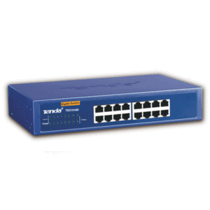 Networking Switch 16p Lan Gigabit Rack Tenda Teg1016d Metallo - Supp.autopolaritÀ Su Ogni Porta-kit Rack Incl. - Garanzia 3 Anni