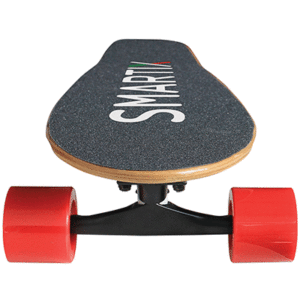 Skateboard Skate Short Smartix Sm99-f14 Nero/rosso Supp.fino 100kg- Dist.perc.10km- Vel.max 15km/h-ricarica 90'-mod.controllo-350w